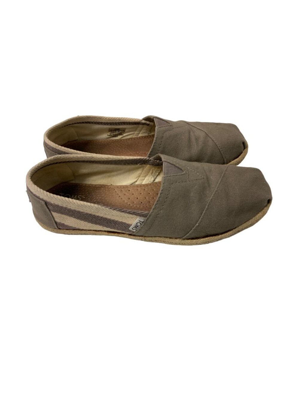 Toms Classic University Stripe Slip-On Shoes Grey